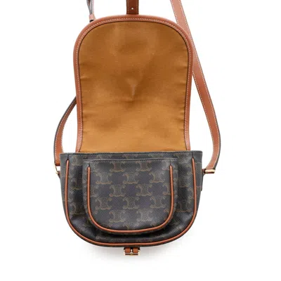 Pre-owned Celine Gold Pvc Leather Shoulder Bag ()