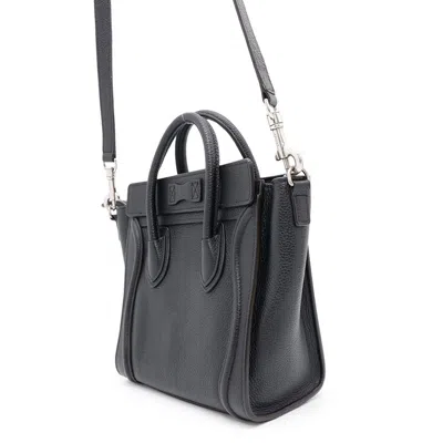 Pre-owned Celine Luggage Black Leather Handbag Shoulder Bag ()