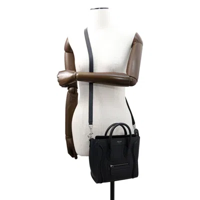 Pre-owned Celine Luggage Black Leather Handbag Shoulder Bag ()