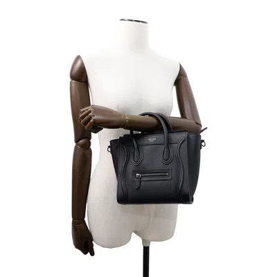 Pre-owned Celine Luggage Black Leather Handbag Shoulder Bag ()
