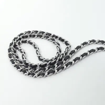Pre-owned Chanel Black Bordeaux Grained Calfskin Chain/shoulder Wallet () In Multi