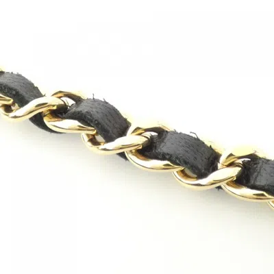 Pre-owned Chanel Black Bordeaux Leather Chain/shoulder Wallet () In Multi