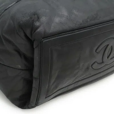 Pre-owned Chanel Black Bordeaux Nylon Shoulder Bag Tote Bag ()