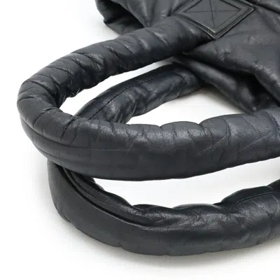 Pre-owned Chanel Black Bordeaux Nylon Shoulder Bag Tote Bag ()