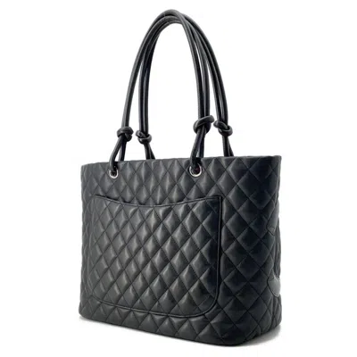 Pre-owned Chanel Black Cambon Ligne Tote Bag ()