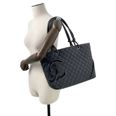 Pre-owned Chanel Black Cambon Ligne Tote Bag ()