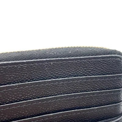 Pre-owned Chanel Black Grained Calfskin Coin Purse/coin Case ()