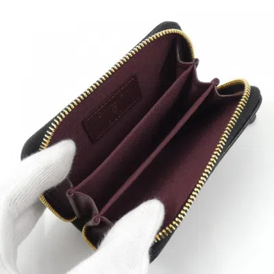 Pre-owned Chanel Black Grained Calfskin Coin Purse/coin Case ()
