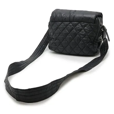 Pre-owned Chanel Black Nylon Shoulder Bag ()