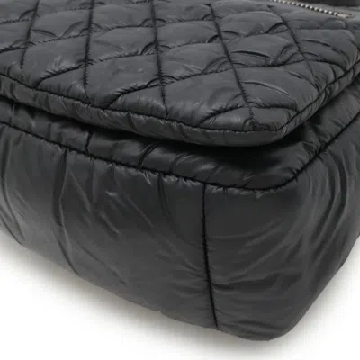 Pre-owned Chanel Black Nylon Shoulder Bag ()