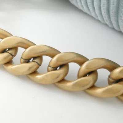 Pre-owned Chanel Light Blue Cord Shoulder Bag ()