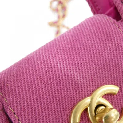 Pre-owned Chanel Pink Denim Shoulder Bag ()