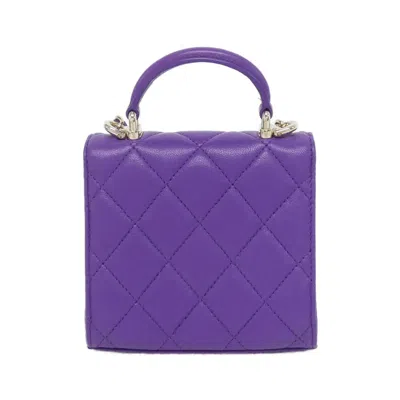 Pre-owned Chanel Purple Leather Shoulder Bag ()
