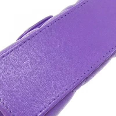 Pre-owned Chanel Purple Leather Shoulder Bag ()
