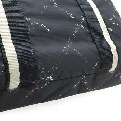 Pre-owned Chanel Travel Line Black Red Color Travel Line Handbag Tote Bag ()