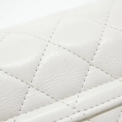 Pre-owned Chanel White Leather Backpack ()
