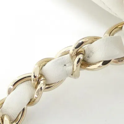 Pre-owned Chanel White Leather Backpack ()