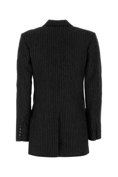 Isabel Marant Embroidered Stretch Wool Blend Jevima Blazer In Black