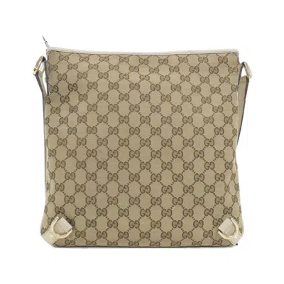 Pre-owned Gucci Beige Ivory Gg Canvas Shoulder Bag ()