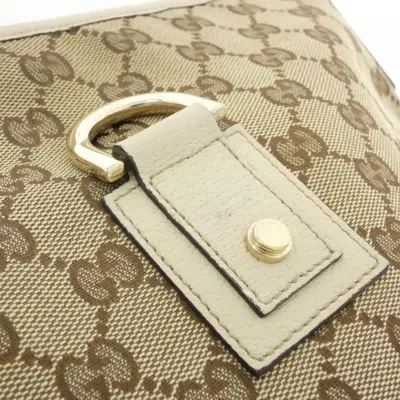 Pre-owned Gucci Beige Ivory Gg Canvas Shoulder Bag ()