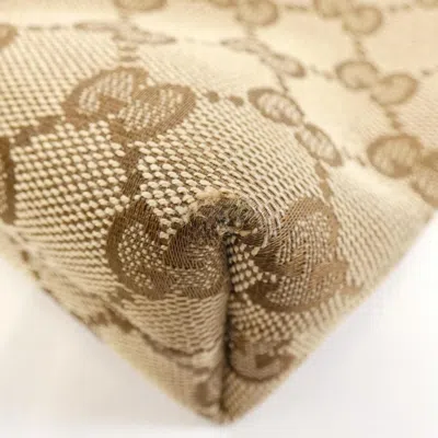 Pre-owned Gucci Beige Ivory Gg Canvas Shoulder Bag ()