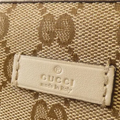 Pre-owned Gucci Beige Ivory Gg Canvas Shoulder Bag ()
