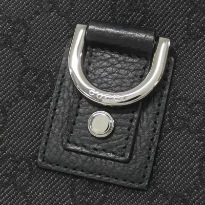 Pre-owned Gucci Black Denim Shoulder Bag ()