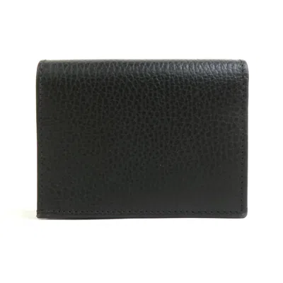 Pre-owned Gucci Black Leather Wallet (bi-fold) ()