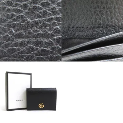 Pre-owned Gucci Black Leather Wallet (bi-fold) ()
