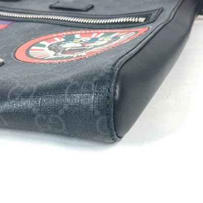 Pre-owned Gucci Black Multi-color Gg Supreme Messenger Bag Shoulder Bag ()