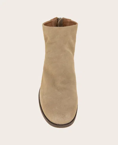 Gentle Souls - Emma Suede Zip Bootie In Brown
