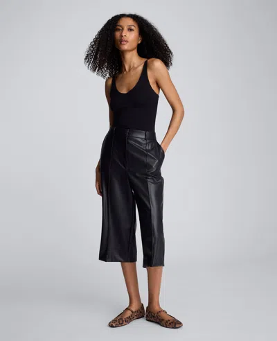 Kenneth Cole V-neck Knit Tank In Black