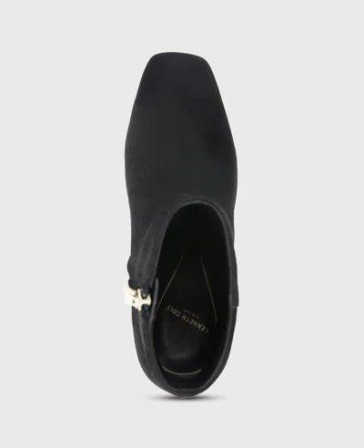 Kenneth Cole Grizelda Suede Heel Boot In Black