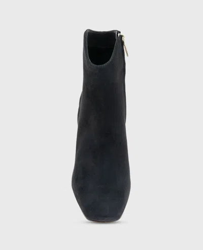 Kenneth Cole Grizelda Suede Heel Boot In Black