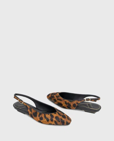 Kenneth Cole Berkette Leopard Calf Hair Slingback In Animal Print