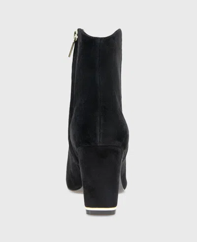 Kenneth Cole Grizelda Suede Heel Boot In Black