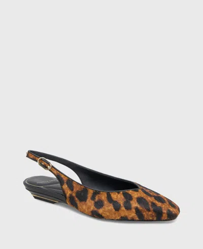 Kenneth Cole Berkette Leopard Calf Hair Slingback In Animal Print
