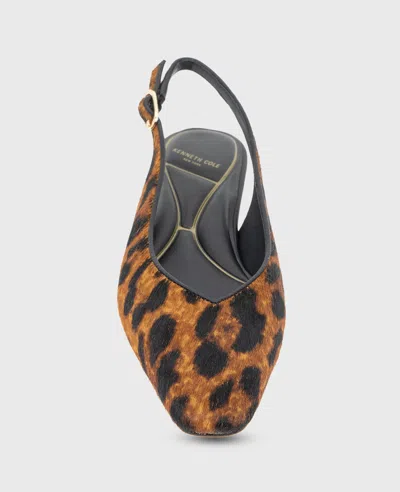 Kenneth Cole Berkette Leopard Calf Hair Slingback In Animal Print