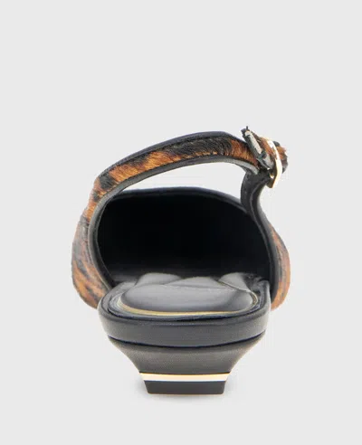Kenneth Cole Berkette Leopard Calf Hair Slingback In Animal Print