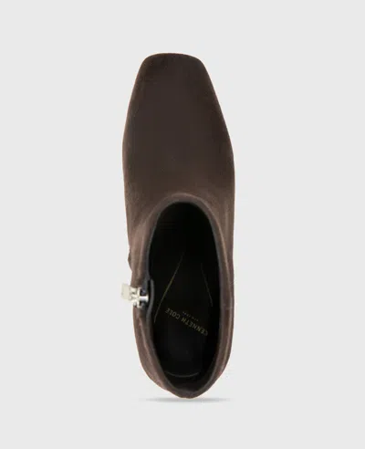 Kenneth Cole Grizelda Suede Heel Boot In Brown