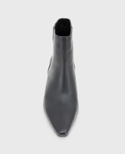 Kenneth Cole Miranda Leather Heel Bootie In Black