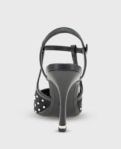 Kenneth Cole Romi Mesh Micro Stud Ankle Slingback Heel