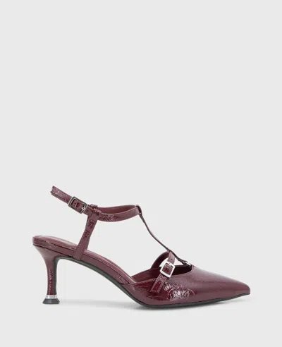 Kenneth Cole Urka Crinkle Patent Slingback Heel