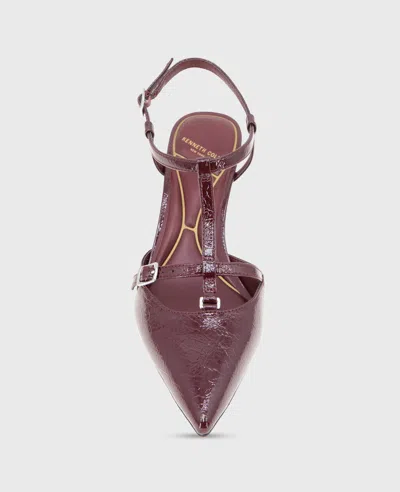 Kenneth Cole Urka Crinkle Patent Slingback Heel