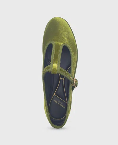 Kenneth Cole Verona Velvet T-strap Mary Jane Flat