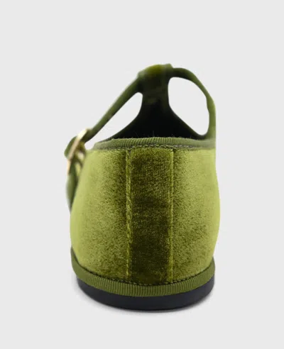 Kenneth Cole Verona Velvet T-strap Mary Jane Flat