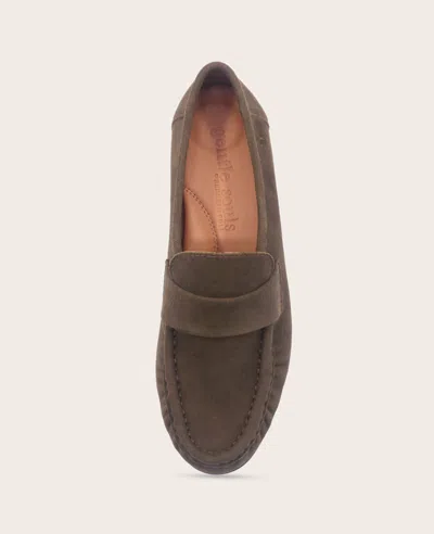 Gentle Souls Crew Woven Leather Loafer In Brown