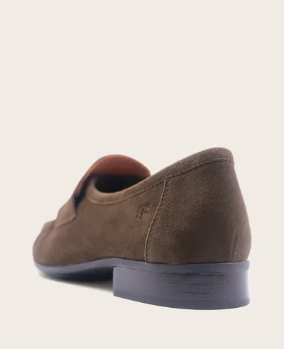Gentle Souls Crew Woven Leather Loafer In Brown
