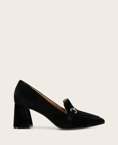 Gentle Souls Dionne Pointed Toe Bit Loafer Pump In Black