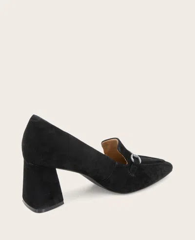 Gentle Souls Dionne Pointed Toe Bit Loafer Pump In Black